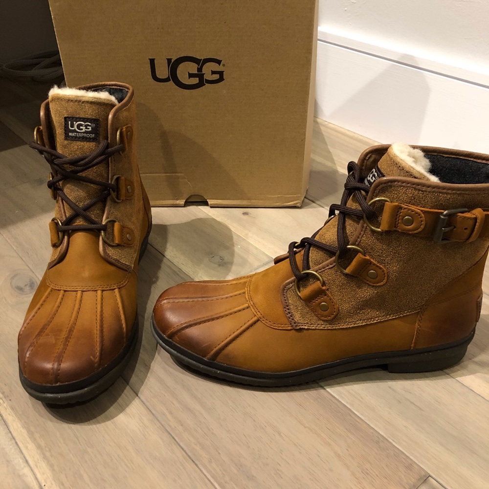 UGG Rain Boots - Chestnut Cecile -NWT